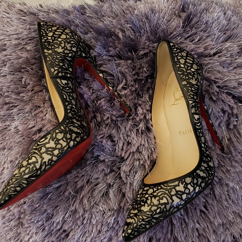 Christian Louboutin so pretty laser cut pumps
